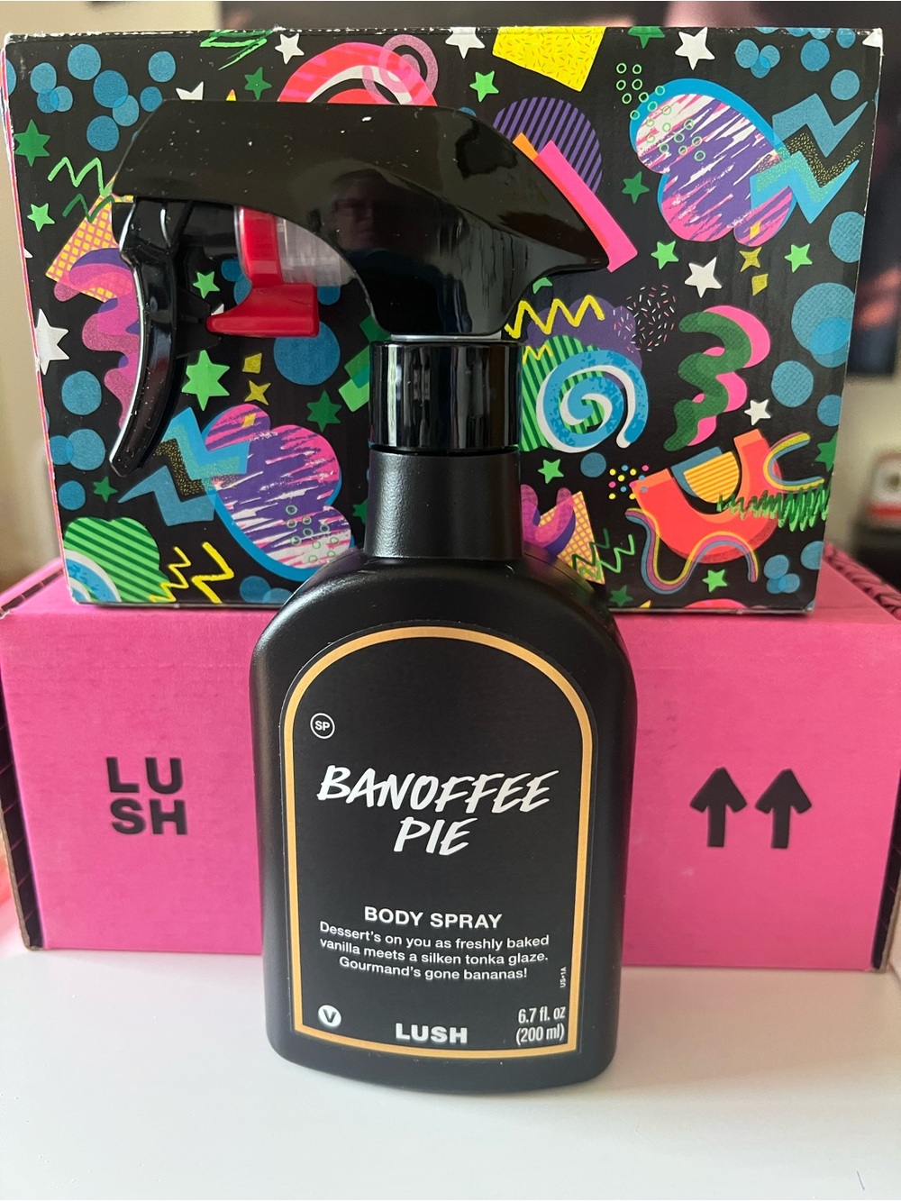 LUSH LIMITED EDITION BANOFFEE PIE BODY SPRAY 6.7 oz BRAND NEW BANANA CREAM PIE